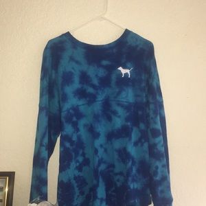 Tie Dye VS Pink Crew Neck Sweatshirt